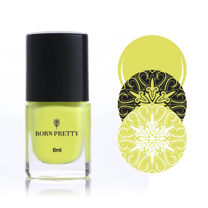 

Born Pretty 1 Bottle 6ml Nail Stamping Polish Manicure Art Painting Lacquer Nail Plate Printing Image Varnish Polish #22