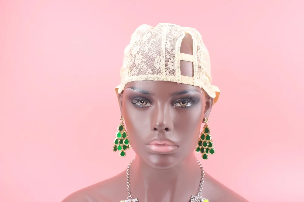 Top Cheapest U part wig cap beige color adjustable wig caps for weaving