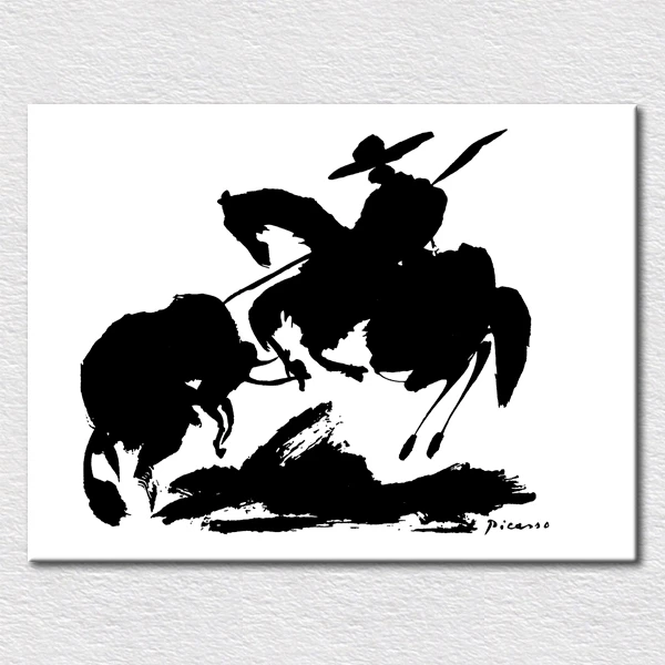 Home Decor Fornitura Craft Immagine Corrida Moderno In Bianco E Nero Famoso Dipinto Stampa Su Tela Regalo Per La Famiglia Print On Canvas Painting Printfamous Paintings Aliexpress