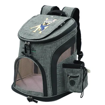 

DannyKarl Plus Size Embroidery Pet Backpack Carrier Dog Oxford 2019 Portable Cat Carrier Travel Breathable Foldable Pet M Size