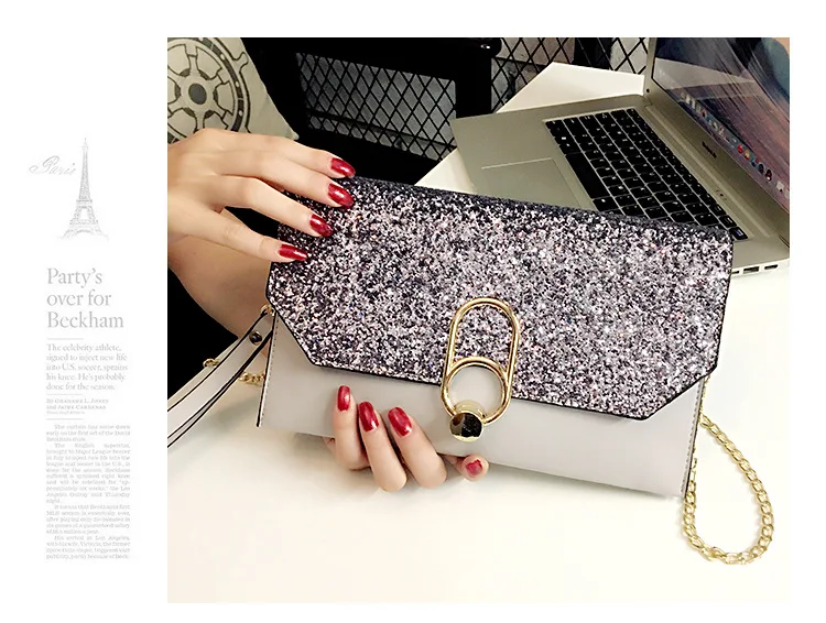 Envelope Bag Women Birthday Party Evening Clutch Bags For Women 2020 Fashion Sequin Leather Handbags Luxury Ladies Clutch Purses