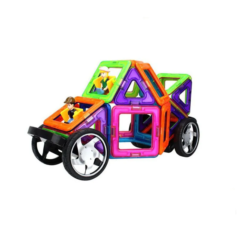 Магнитные стержни дизайнерские 3D модели автомобиля пластиковые Обучающие игрушки DIY магнитные игрушки кирпичи для детей