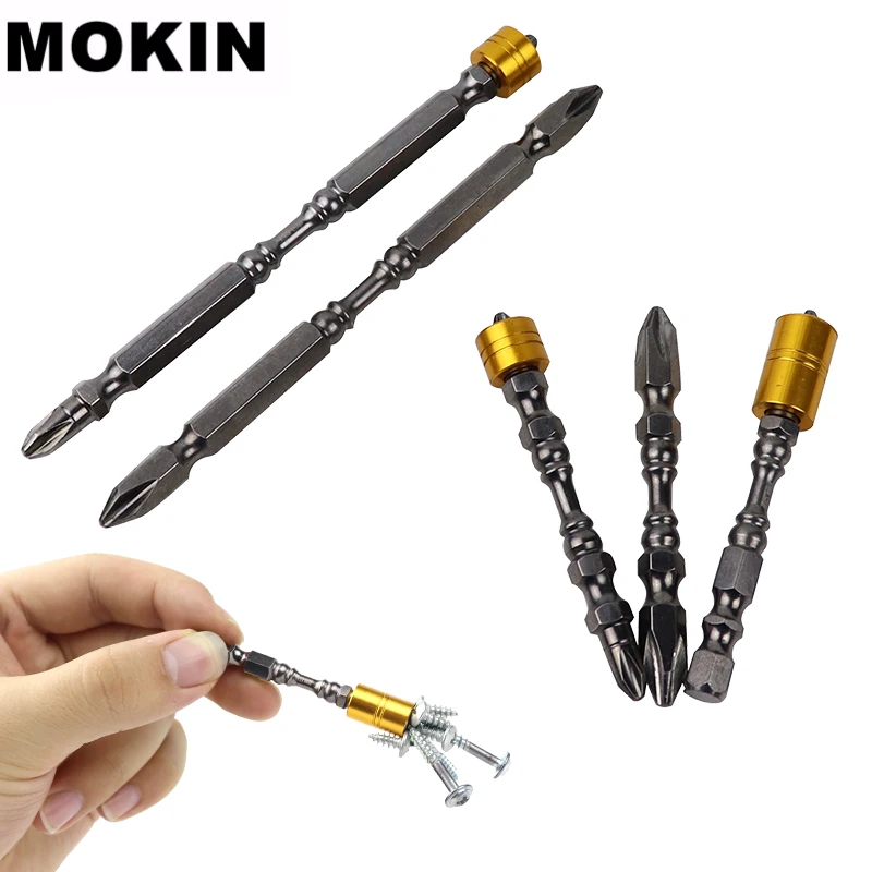 

65mm/110mm Magnetic Screwdriver Bits Set PH2 1/4" Hex Shank Phillips Driver Bit For Drywall Plasterboard Electric Screws Driver