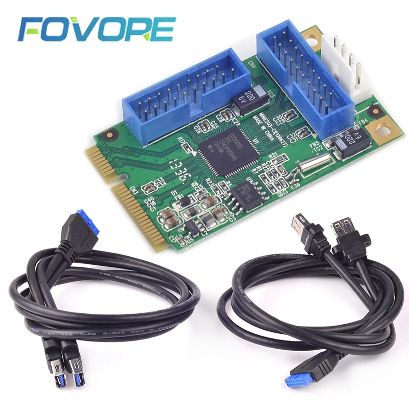 USB 3 0 карта расширения 4 порта для Mini PCI express e адаптер настольного компьютера mini