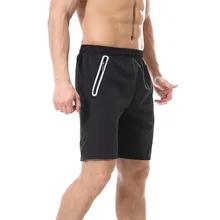 Новые мужские шорты летние спортивные шорты для бега фитнес бодибилдинг тренировочные брюки Светоотражающая застежка короткие мужские спортивные шорты