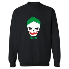 Joker Suicide Squad Hoodies men Black Cotton men Hoodies and Sweatshirt Harley Quinn street wear style men Hoodies XXS-3XL