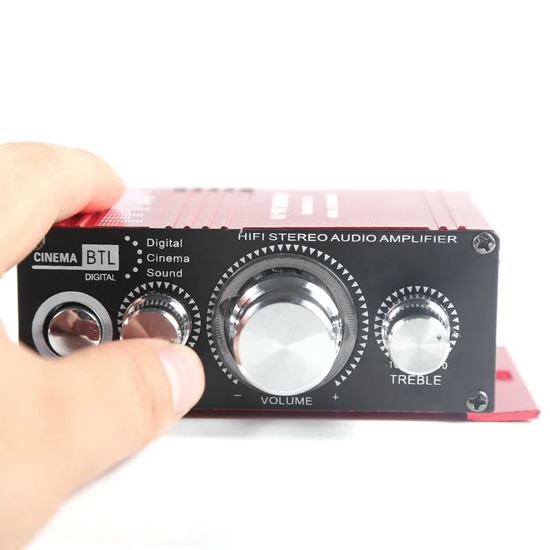 Автомобильный Стайлинг усилитель MP3 MP4 CD DC 12V 2A Mini Stereo Hi Fi RCA Цифровой автомобиль