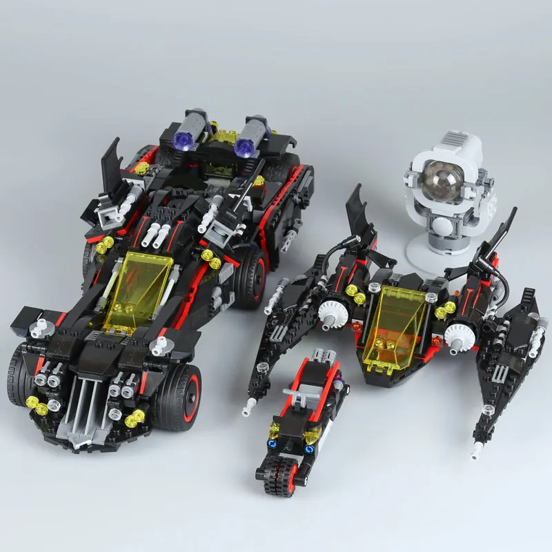 

Lepin 07077 1496Pcs Genuine Batman Movie Series The Ultimate Batmobile Set Educational Legoings Building Blocks Bricks