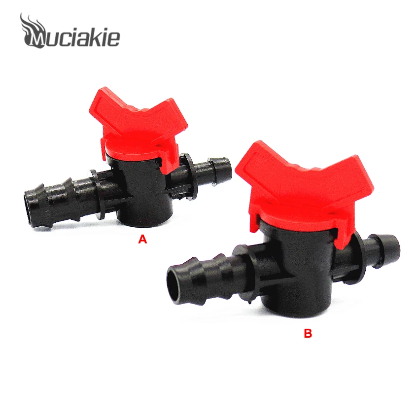 

MUCIAKIE 1 piece 16mm 20mm to 8mm Garden Hose Adjustable Switch Valve Plastic Coupling Pipe Connector for Irrigation Supplies