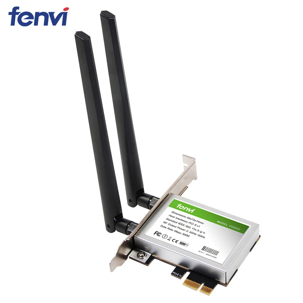 Беспроводной двухдиапазонный адаптер N600 PCI Express Wi Fi 300 Мбит/с Bluetooth 4 0 802.11a/b/g/n 2