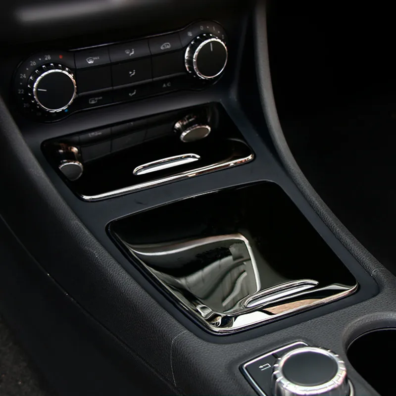 

CNORICARC Center Console Storage Box Panel Decoration Cover Trim For Mercedes Benz GLA X156 CLA C117 200 220 260 A180 2014-17