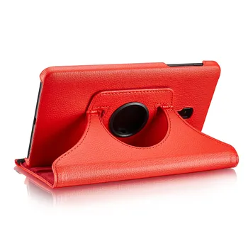 

(100pcs) DHL 360 Rotating Case for Samsung Galaxy Tab A 8.0 T380 T385 2017 8.0 inch Smart Cover Funda Tablet PU Stand Cases