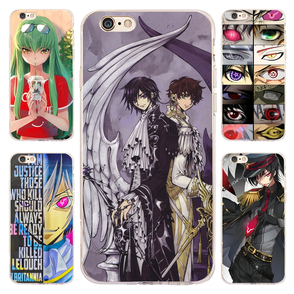 Мягкие силиконовые чехлы для телефонов с кодом Geass аниме iPhone XS Max XR X 7 8 6 6S Plus 5S 5 SE 5C