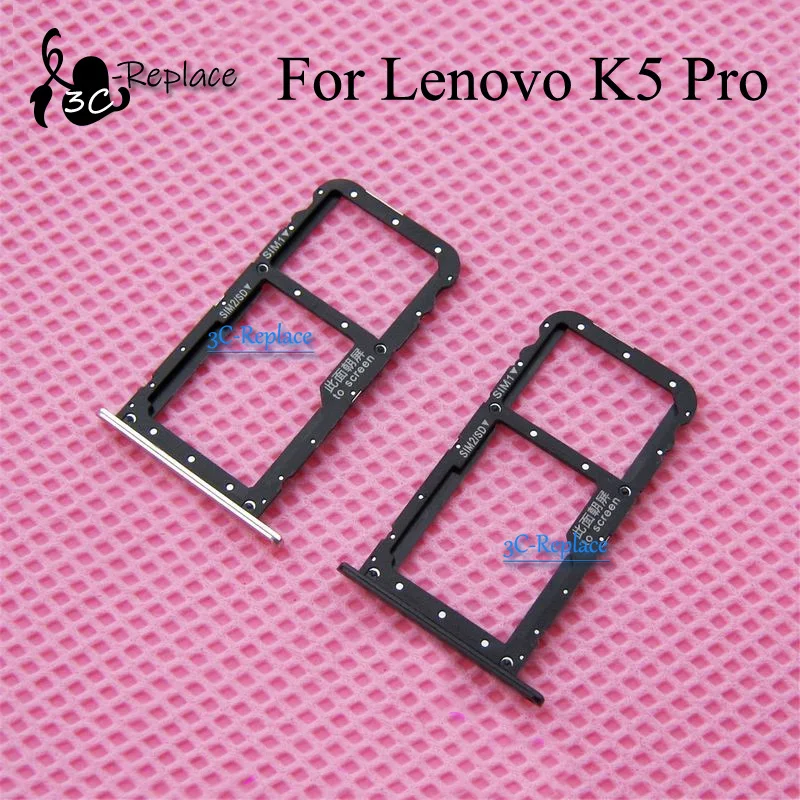 Для lenovo K5 Pro L38041 лоток sim-карты Micro SD Держатель для карт слот Запчасти адаптер сим-карты