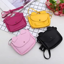 Горячая Распродажа, сумка через плечо из искусственной кожи с милыми мультяшными ушками, Детская сумка на плечо для девочек, маленькая сумочка-Кошелек для монет