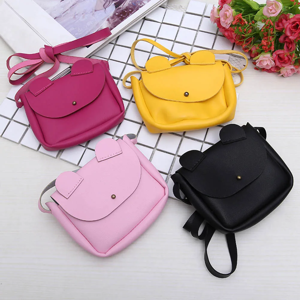 Hot Sale font b Crossbody b font Sling PU Leather Cute Cartoon Ears font b Kids