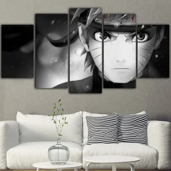 

5Pieces Naruto Poster Anime Canvas Painting Nordic Decoration Home Cuadros Decoracion Dormitorio Tableau Mural Drop Shipping
