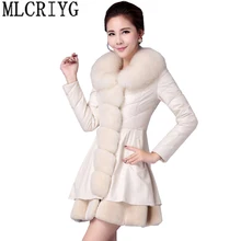 Плюс Размеры S-9XL Демисезонный Босоножки из искусственной pu кожи из искусственной мягкой кожаное тонкое пальто черный Для женщин искусственная пальто с меховым воротником Верхняя одежда