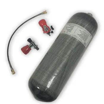 Günstige AC109101 HPA 9L Paintball Air Tank 4500Psi Zylinder Paintball Tank Airforce Pcp Gewehr Mit Ventil Und Füllung Station Acecare