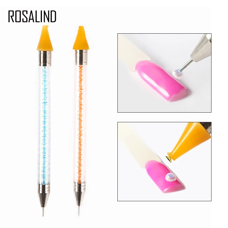 ROSALIND 1PCS Dotting Tool Nail Art Tools For Gel Varnish Dual ended