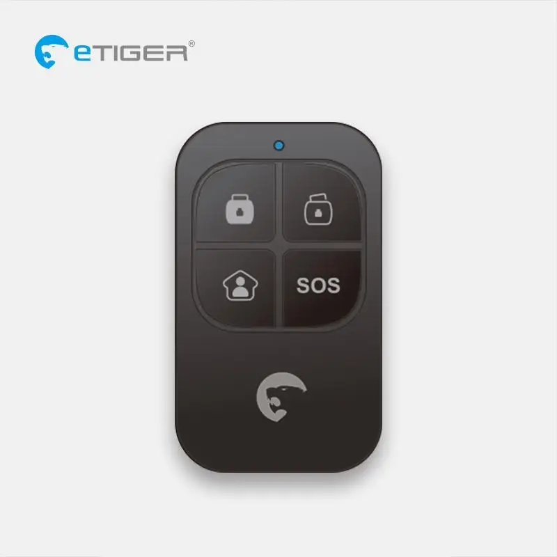 

Etiger 433 MHZ Wireless High-performance Remote Control 4 Buttons For Etiger S4&S3B Home Alarm System