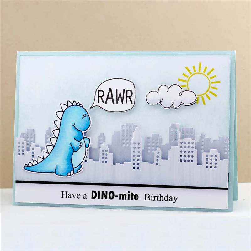 

Eastshape Dinosaur Dies Animal Metal Cutting Dies for Card Making Scrapbook Paper Craft Mould Blade Punch Stencils Craft Dies