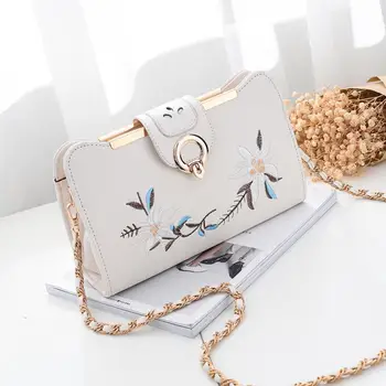 

061417 hot sale women handbag female floral Embroidery shoulder bag