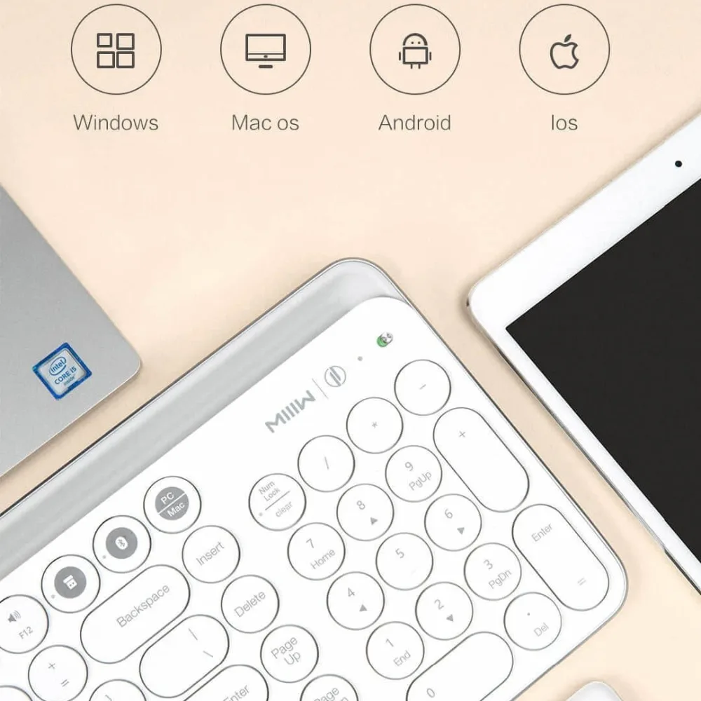 Клавиатура Xiaomi MIIIW Bluetooth 104 2 4 ГГц два режима поддержка Windows/Mac/Android/iOS|Смарт-гаджеты|