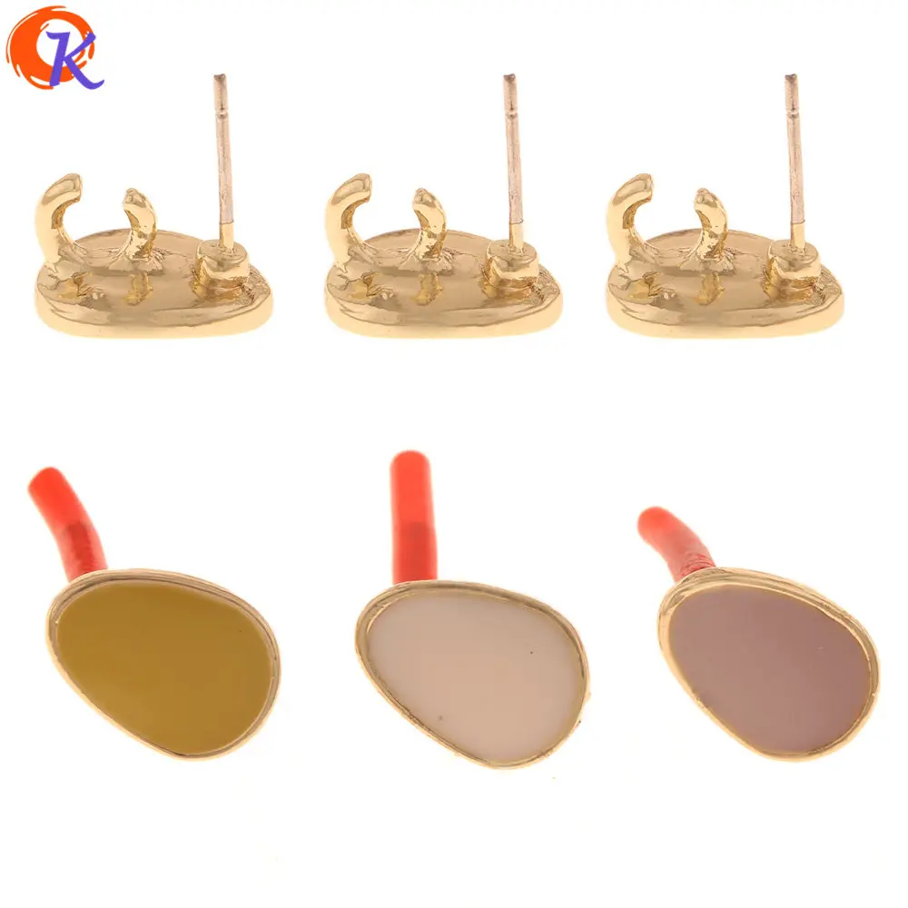 

Cordial Design 50Pcs 9*12MM Jewelry Accessories/Earrings Stud/DIY Earrings Making/Charms Earrings/Hand Made/Earring Findings