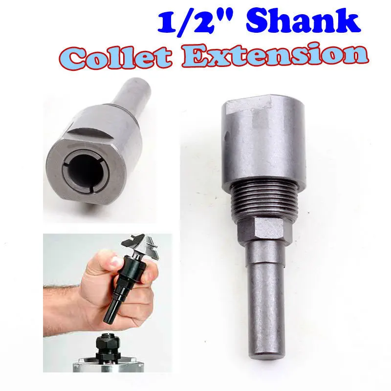 1/2" shank bits Router Collet Extension Engraving machine extension rod