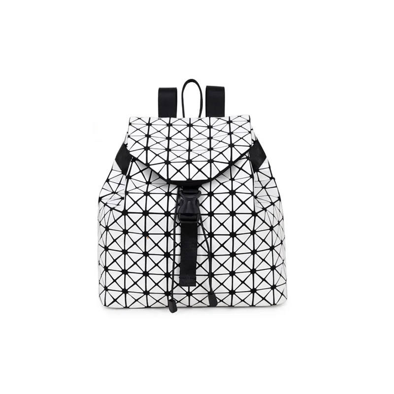

Drawstring Backpack women BaoBao Bag Geometric Teenage Diamond Lattice Tote geometry Quilted backpack  bags women famous brands