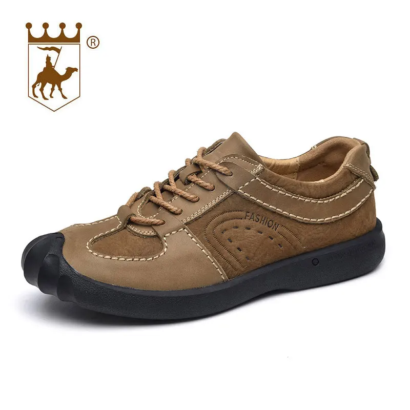 

BACKCAMEL2018 New arrival first layer leather casual shoes for men outdoor non-slip leather round toe men's shoes business style
