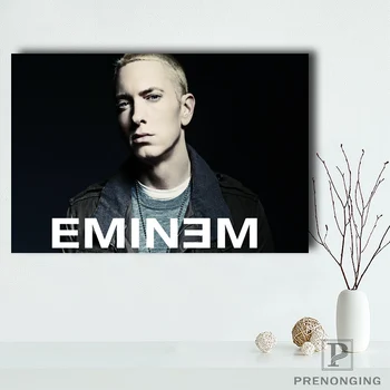 

Canvas Poster Silk Fabric Eminem Middle Fingers Custom Paper Classical Picture Retro Prints posters home decor#110114@12