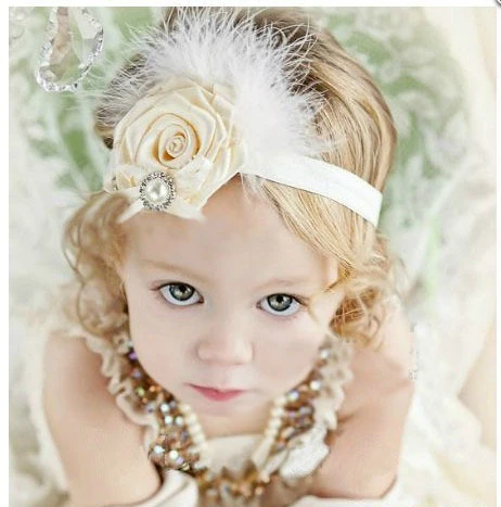 headband bebe baby feather accessories hair headbands infantil headwear supreme band flower