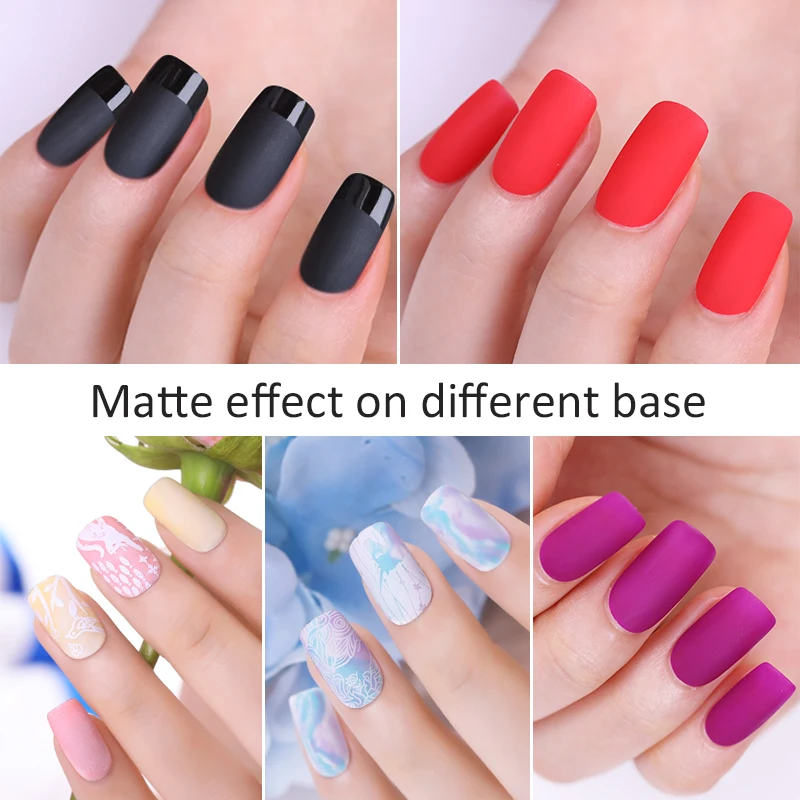 BORN PRETTY Base Top Coat Gel Nail Polish 6ml Matte Gel Gel Varnish Manicure Reinforcement Gel Peel Off Varnishe Nail Art Design