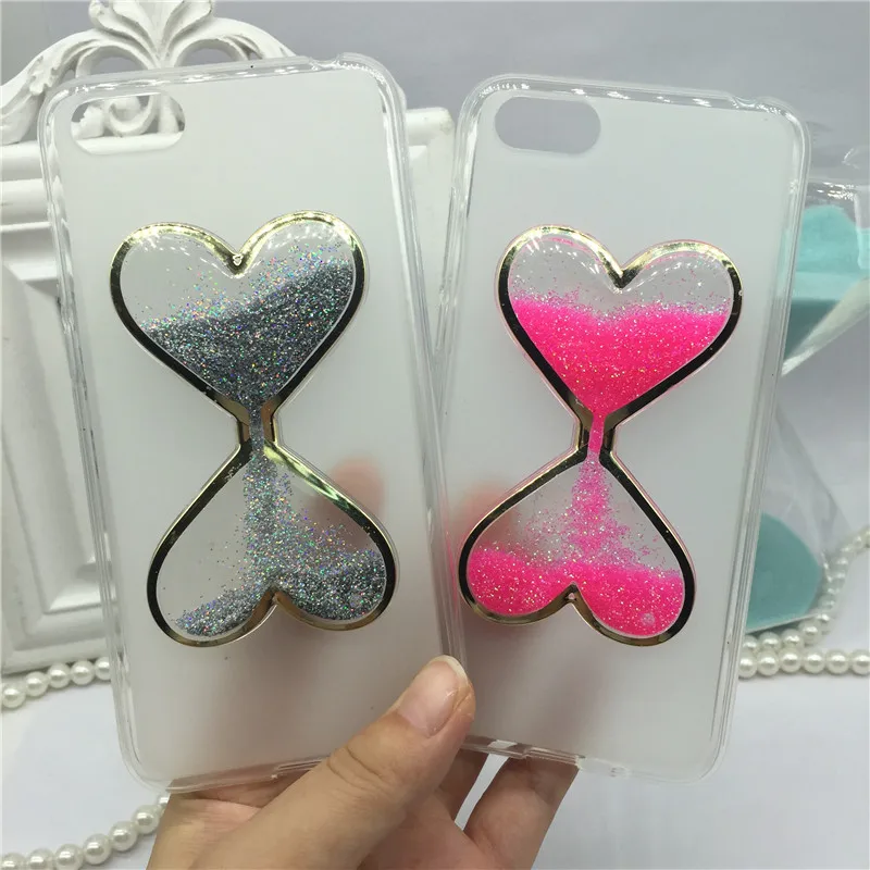 

Phone Case for Huawei Y5 2018 Bling Glitter Liquid Quicksand for Huawei Y5 2018 Cover Capa Wine Glass Hourglass Perfume