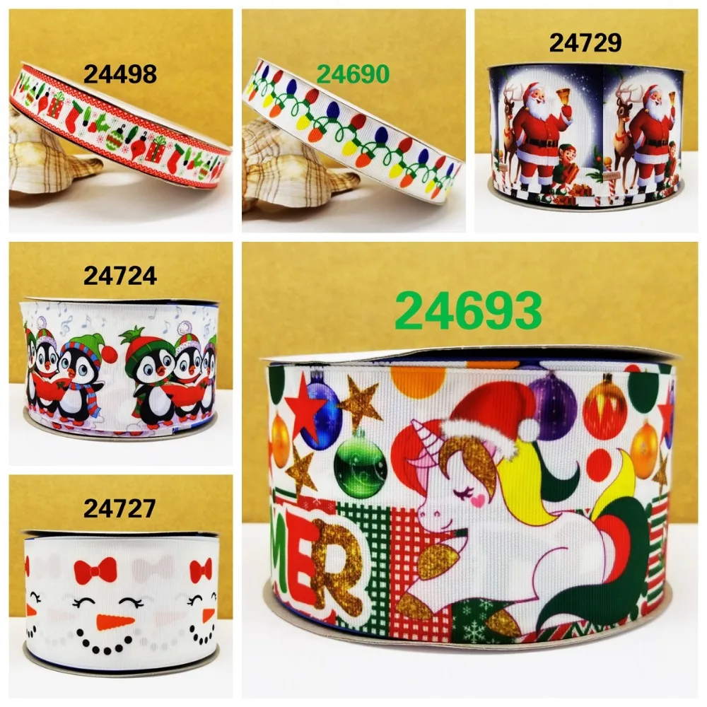 

Free shipping 50 yard cartoon printed grosgrain ribbon 24729