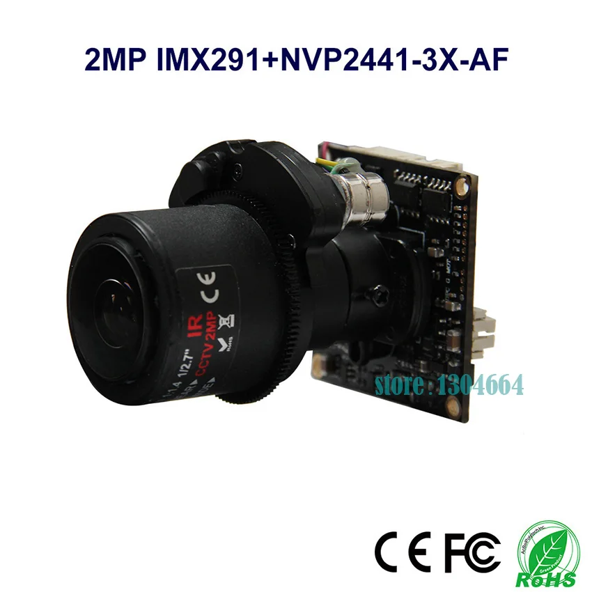 

HD 2MP/1080P SONY IMX291 AUTO FOCUS Motorized Zoom 2.8-12mm Lens 4 in1 Module AHD/TVI/CVI/CVBS CCTV Camera Board free shipping