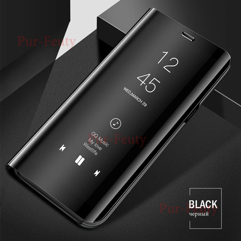 Чехол-книжка для Xiaomi mi 6, Xiaomi mi, 6, MCE16, Роскошный прозрачный чехол-книжка из искусственной кожи для Xiao mi Sagit M6 M 6, чехол для телефона s - Цвет: Black