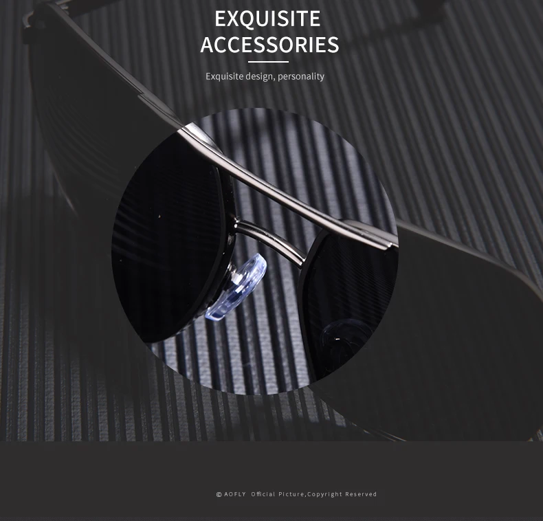 AOFLY, фирменный дизайн, поляризационные солнцезащитные очки пилота, мужские, для вождения, металлические, зеркальные, солнцезащитные очки для мужчин, очки Gafas De Sol AF8191