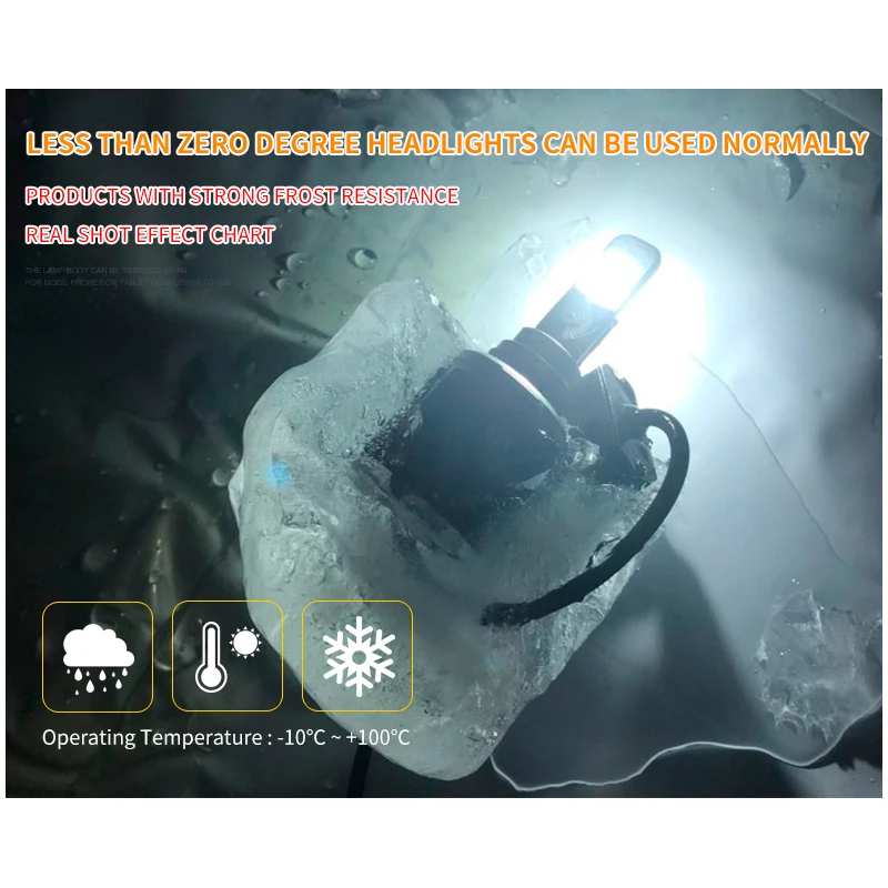Автомобильный головной светильник 2 лампы H7 светодиодный H11 туман светильник XHP70 чипы турбовентилятора 60 Вт 12000lm H4 9005 HB4 9006 HB3 H1 9012 D1S 12V светодиодный 24V 6000K