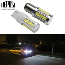 Buy 1156 BA15S 1157 BAY15D T25 3157 T20 7440 7443 LED Car light 33smd 5630 Auto Brake Light Rear Backup lamp Turn Signal Bulb White Free Shipping