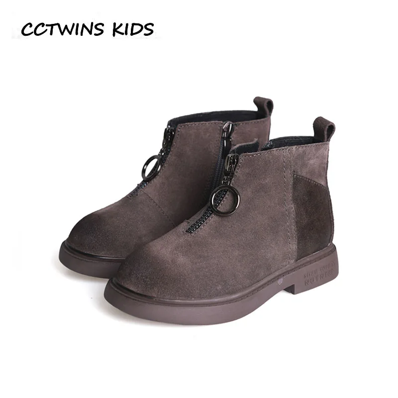 

CCTWINS KIDS 2018 Winter Children Fashion Ankle Boot Baby Girl Brand Warm Boot Toddler Genuine Leather Shoe CF1621