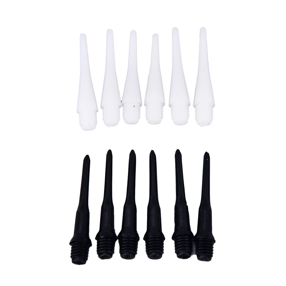 50PCS New Durable Soft Tips Points Needle Replacement Set For Electronic Dart White black