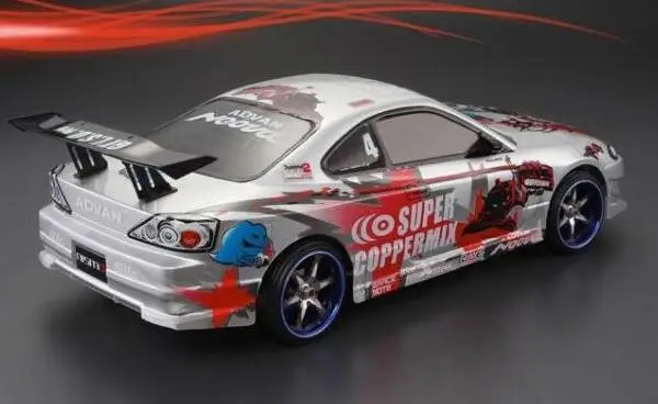 Масштаб 1/10 гоночный автомобиль на радиоуправлении Дрифтерный Nissan S15 SP PC201224B 1