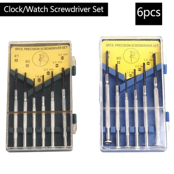 

6pcs Precision Multifunction Mini Small Screwdriver Set with Slotted Phillips Bits for Watch Glasses Screw driver Repair Tools