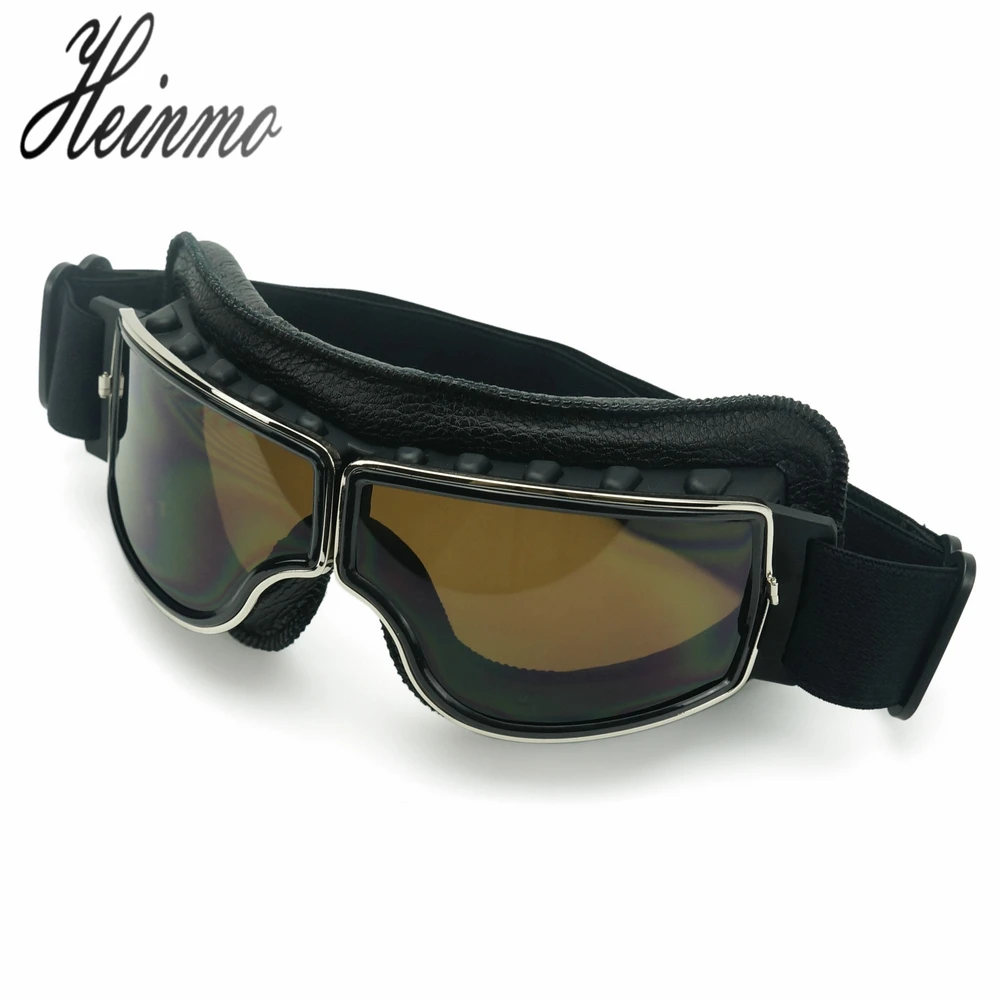 

Vintage Harley Pilot style motorcycle gafas motocross googles goggles Scooter Goggle Glasses Aviator Cruiser