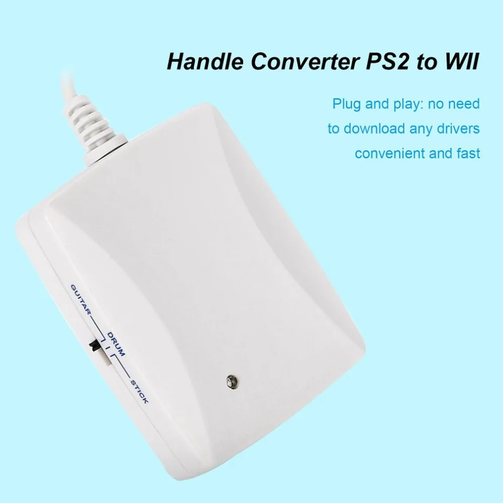 Ruitroliker Game Controller Converter Adapter Cable for PS2 to for Wii Port Gamepad connectors