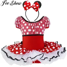 Балетное платье-пачка в горошек для девочек с повязкой на голову; костюм; Одежда для танцев; Детские вечерние танцевальные трико для балерины; платье для сцены