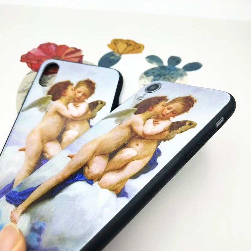 Винтажный чехол для телефона с изображением райского ангела iPhone 7 8 5 6 S X R XS Plus